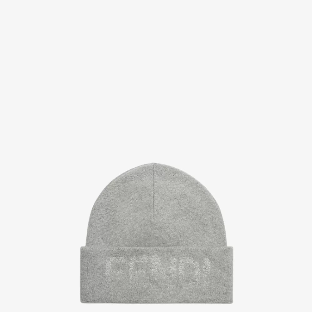 Fendi Mutzen Und Handschuhe<Mutze Aus Wolle Und Kaschmir In Grau
