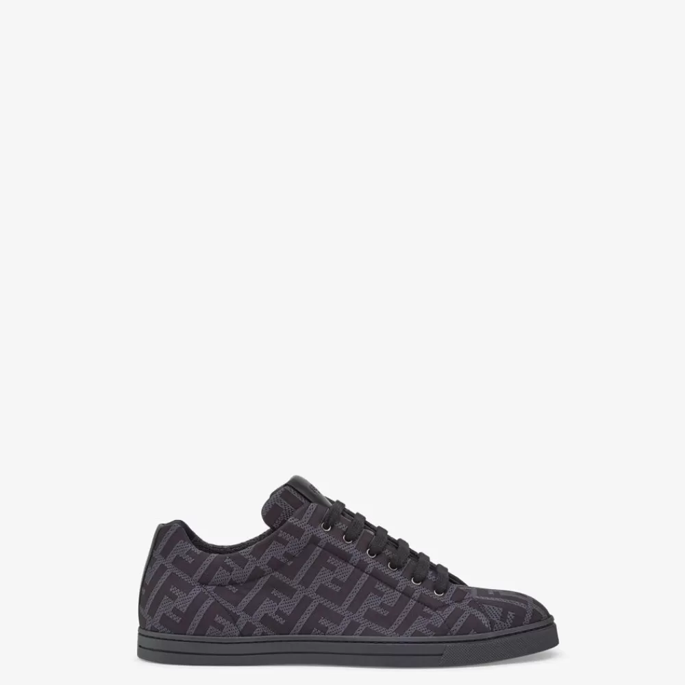 Fendi Sneakers<Niedriger Sneaker Aus Technischem Gewebe In Grau