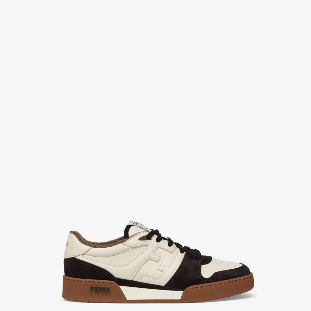 Fendi Sneakers<Niedriger Sneaker Aus Veloursleder In Schwarz