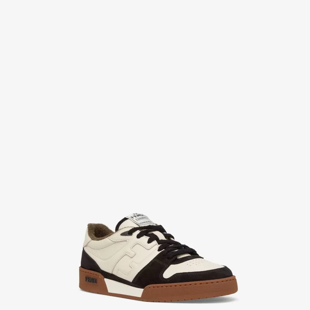 Fendi Sneakers<Niedriger Sneaker Aus Veloursleder In Schwarz