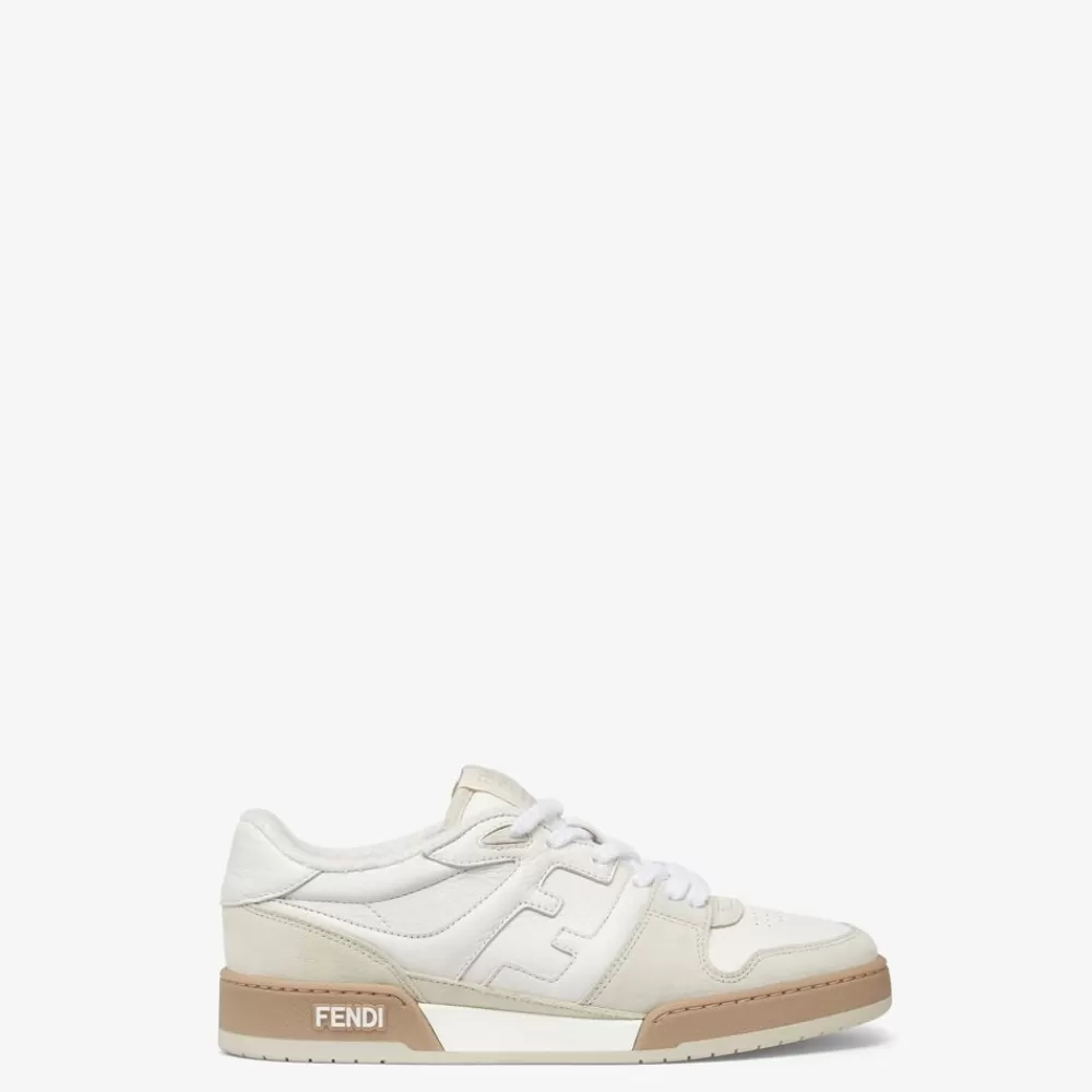Fendi Sneakers<Niedriger Sneaker Aus Veloursleder In Weis