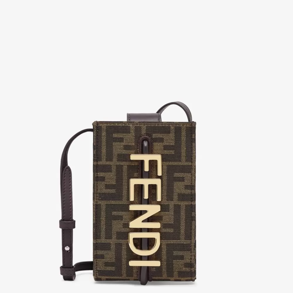 Fendi Handyhullen<Pochette Aus Ff-Stoff In Braun