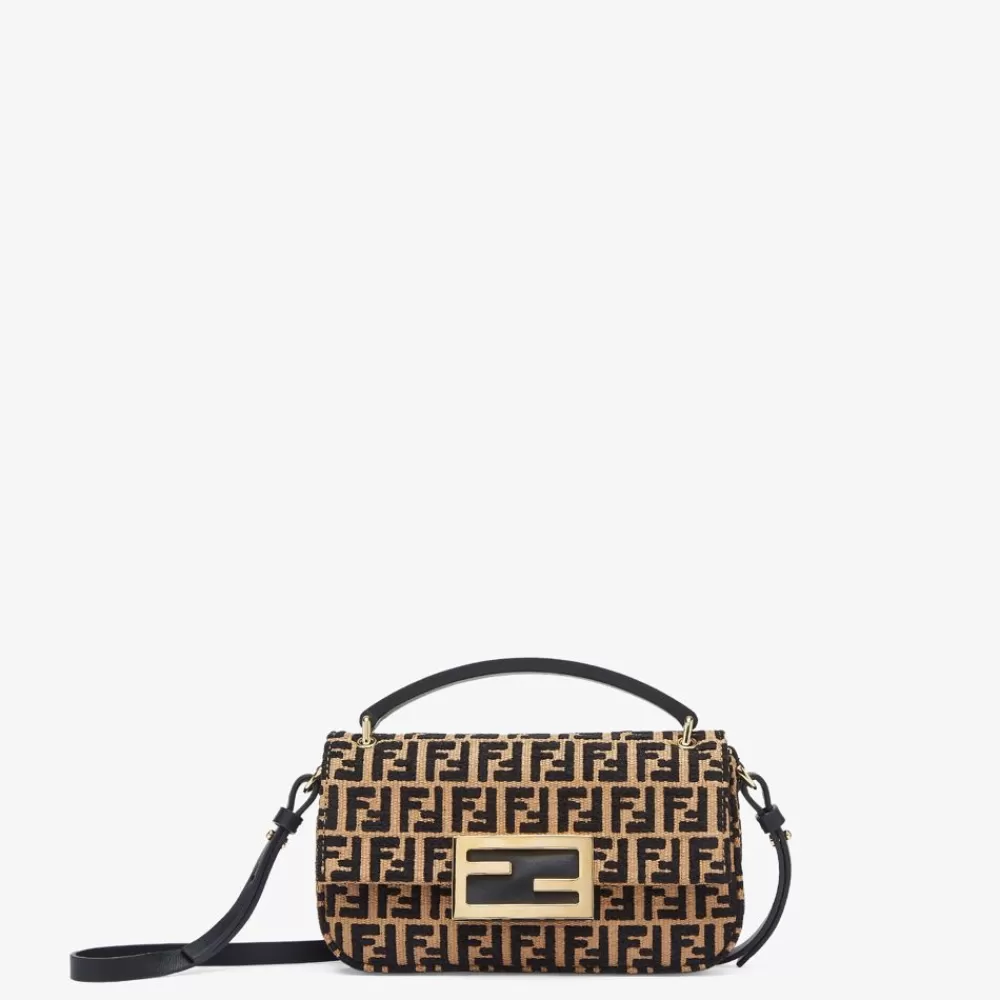 Fendi Mini-Taschen<Pochette Aus Raffia-Bast In Naturfarbe Mit Ff-Detail