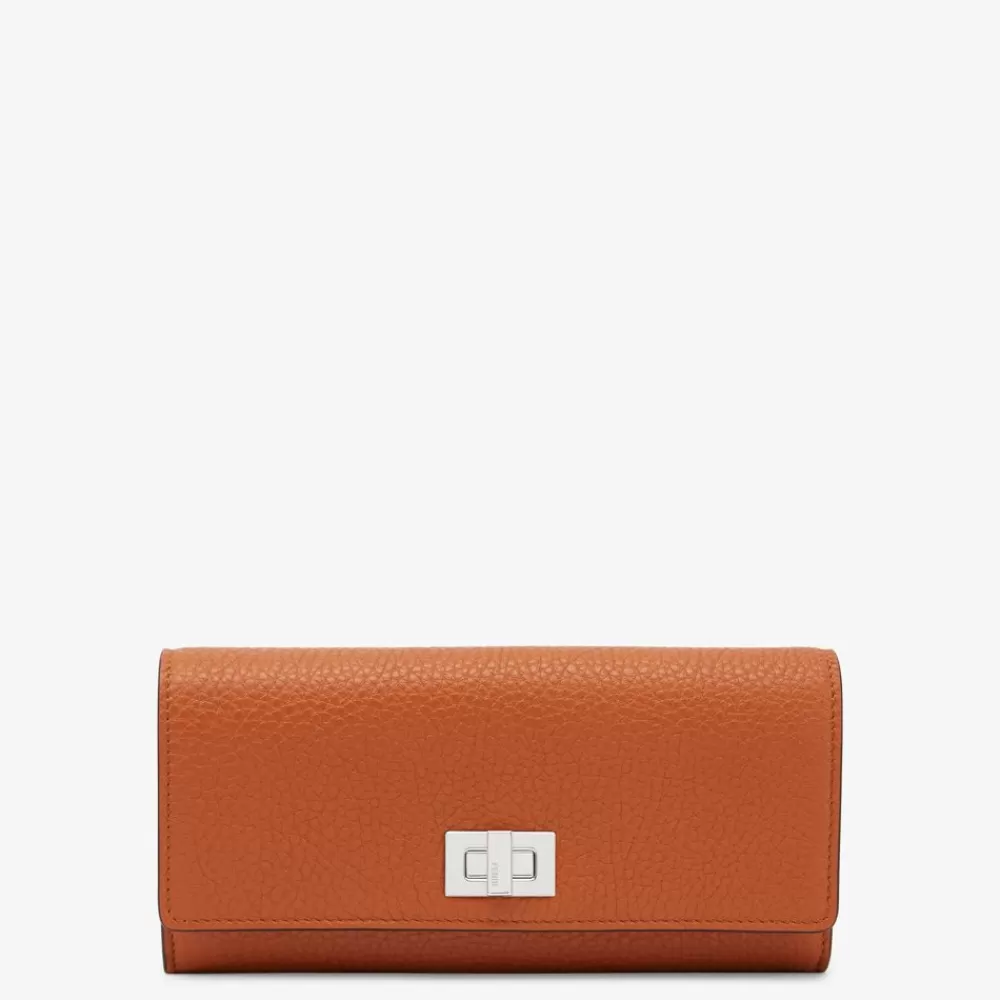 Fendi Portemonnaies Mit Tragekette<Portemonnaie Aus Leder In Braun