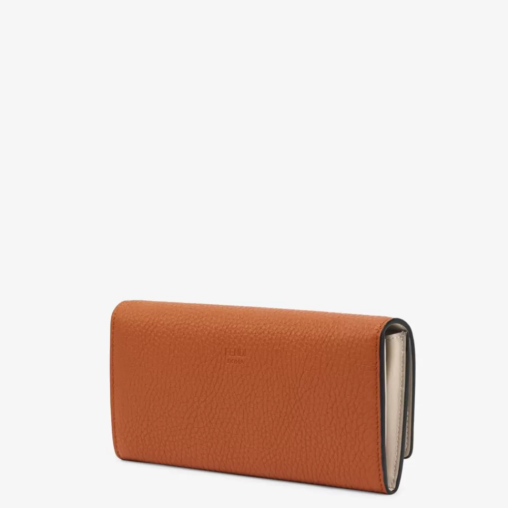 Fendi Portemonnaies Mit Tragekette<Portemonnaie Aus Leder In Braun