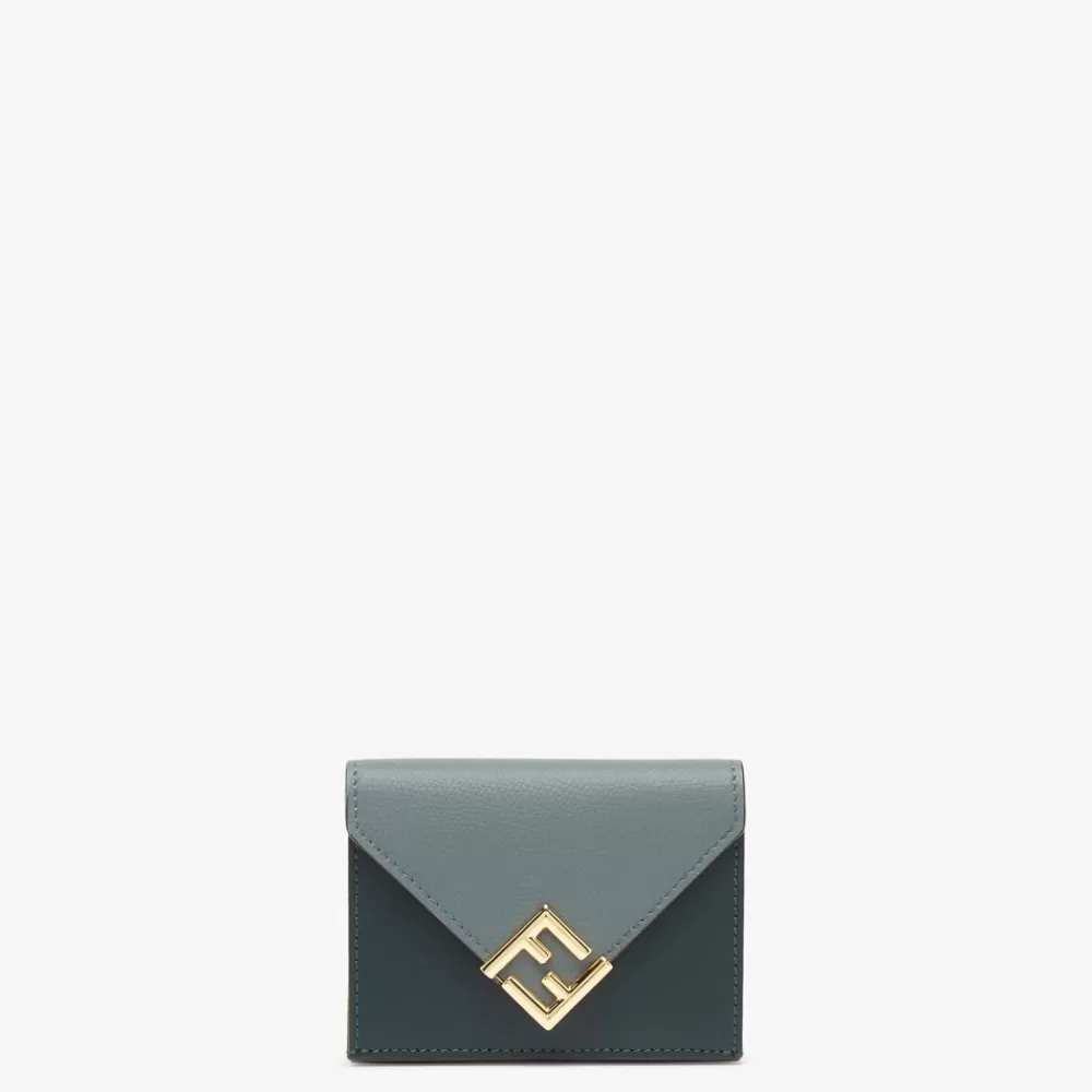 Fendi Portemonnaies Mit Tragekette<Portemonnaie Aus Leder In Grun
