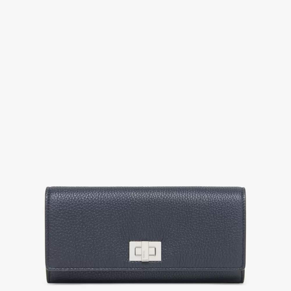 Fendi Portemonnaies<Portemonnaie Aus Leder In Nachtblau