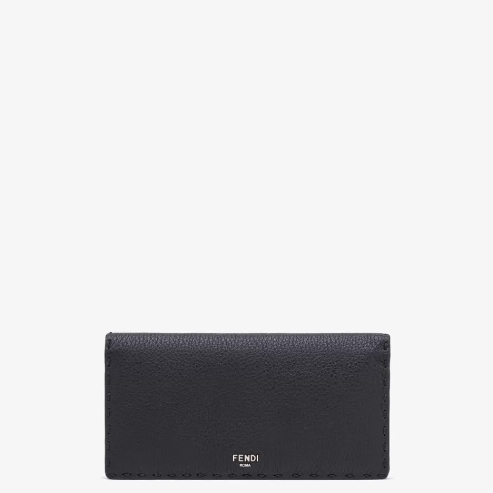 Fendi Portemonnaies Mit Tragekette<Portemonnaie Aus Leder In Schwarz