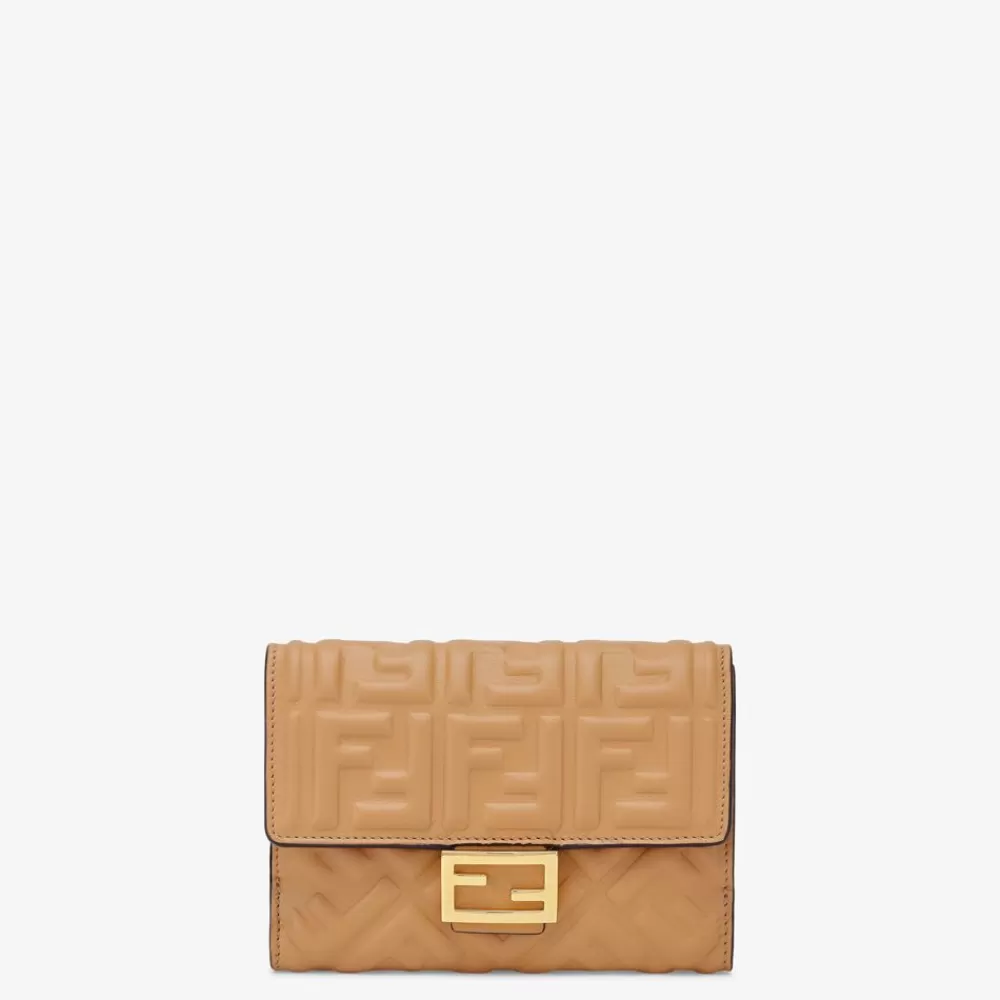 Fendi Portemonnaies Mit Tragekette<Portemonnaie Aus Nappaleder In Beige