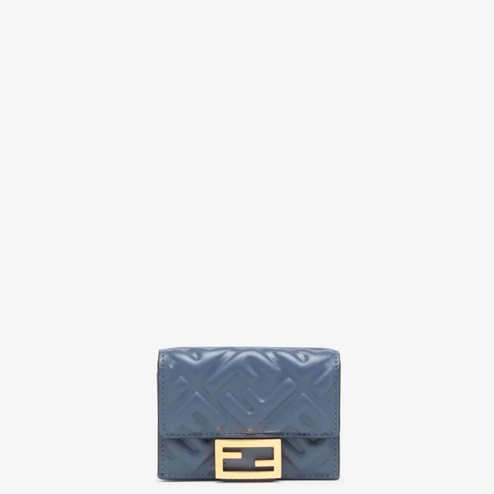 Fendi Portemonnaies Mit Tragekette<Portemonnaie Aus Nappaleder In Blau
