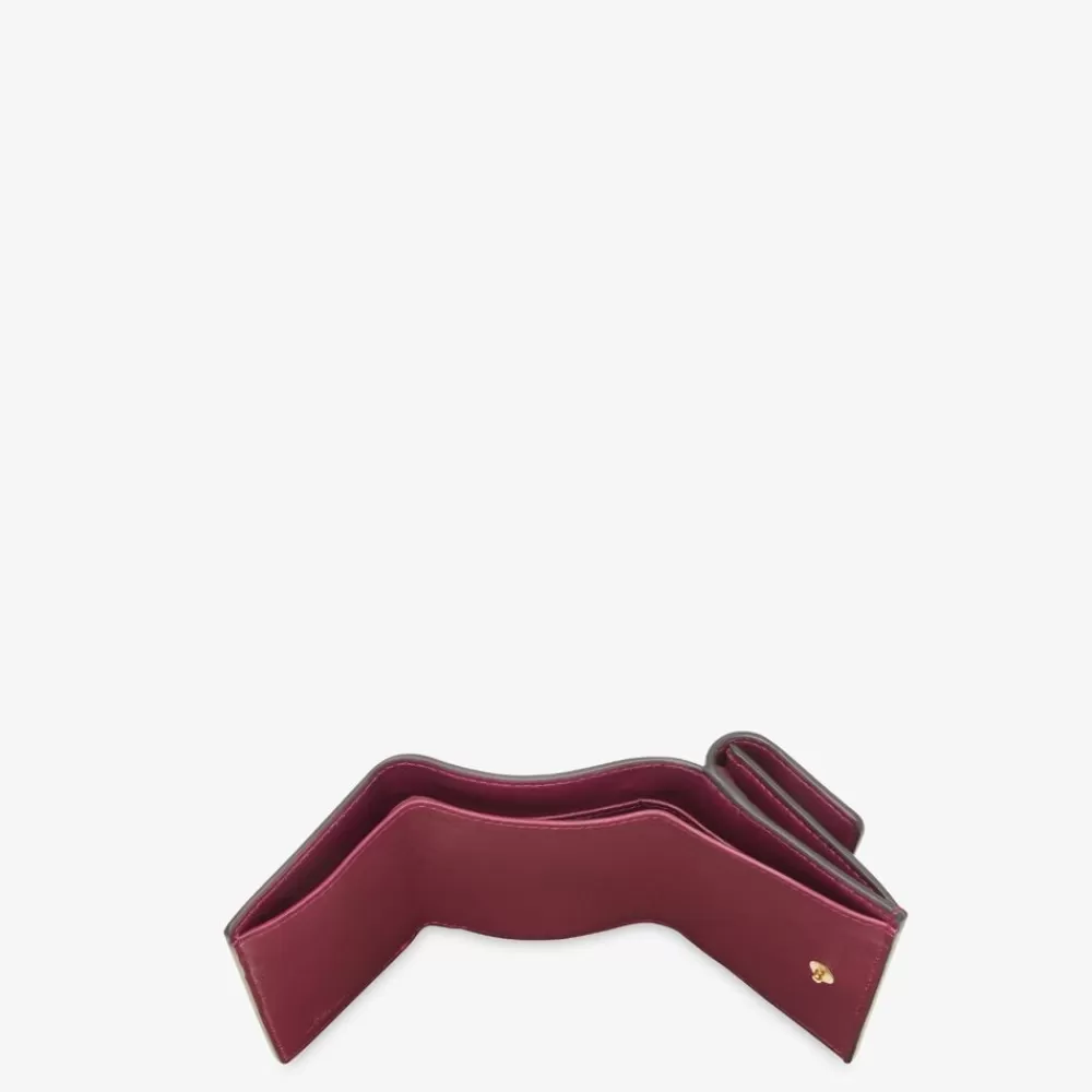 Fendi Portemonnaies Mit Tragekette<Portemonnaie Aus Nappaleder In Bordeaux