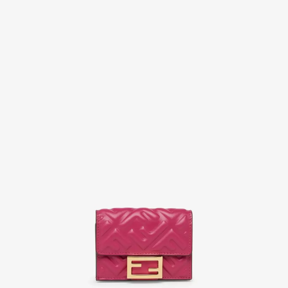 Fendi Portemonnaies Mit Tragekette<Portemonnaie Aus Nappaleder In Fuchsia
