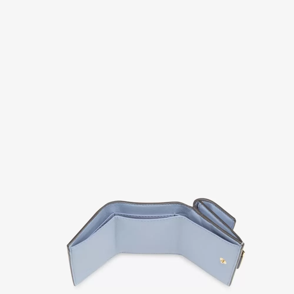 Fendi Portemonnaies Mit Tragekette<Portemonnaie Aus Nappaleder In Hellblau