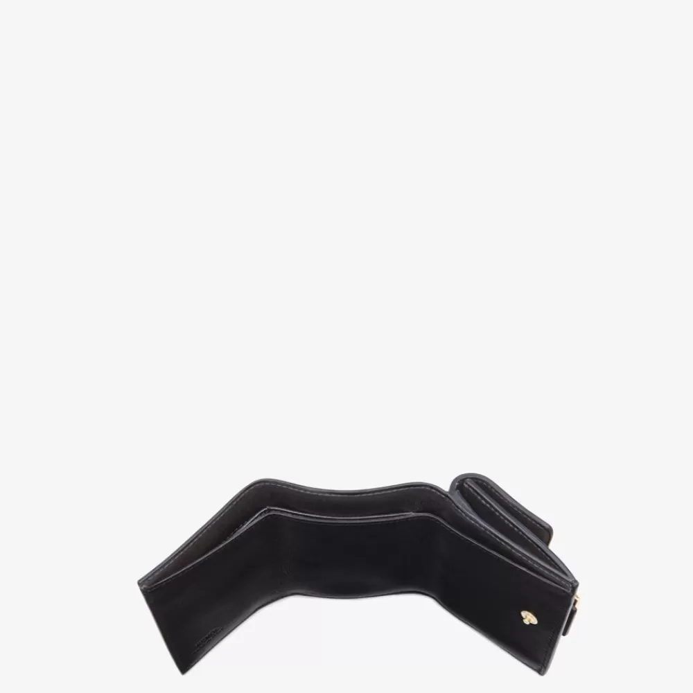 Fendi Portemonnaies Mit Tragekette<Portemonnaie Aus Schwarzem Nappaleder