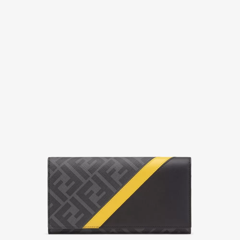 Fendi Portemonnaies<Portemonnaie Aus Stoff In Grau