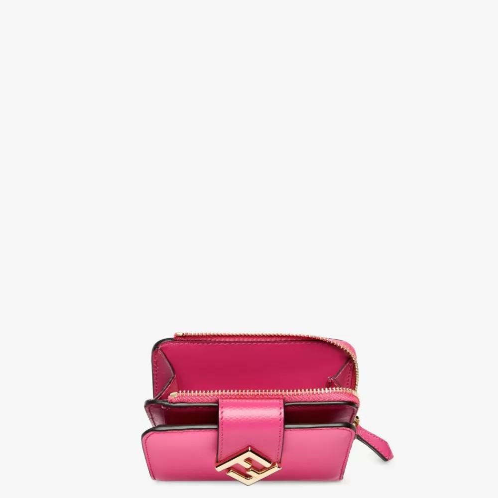 Fendi Portemonnaies<Portemonnaie In Bicolor-Optik Aus In Fuchsia Und Dunkelrosa