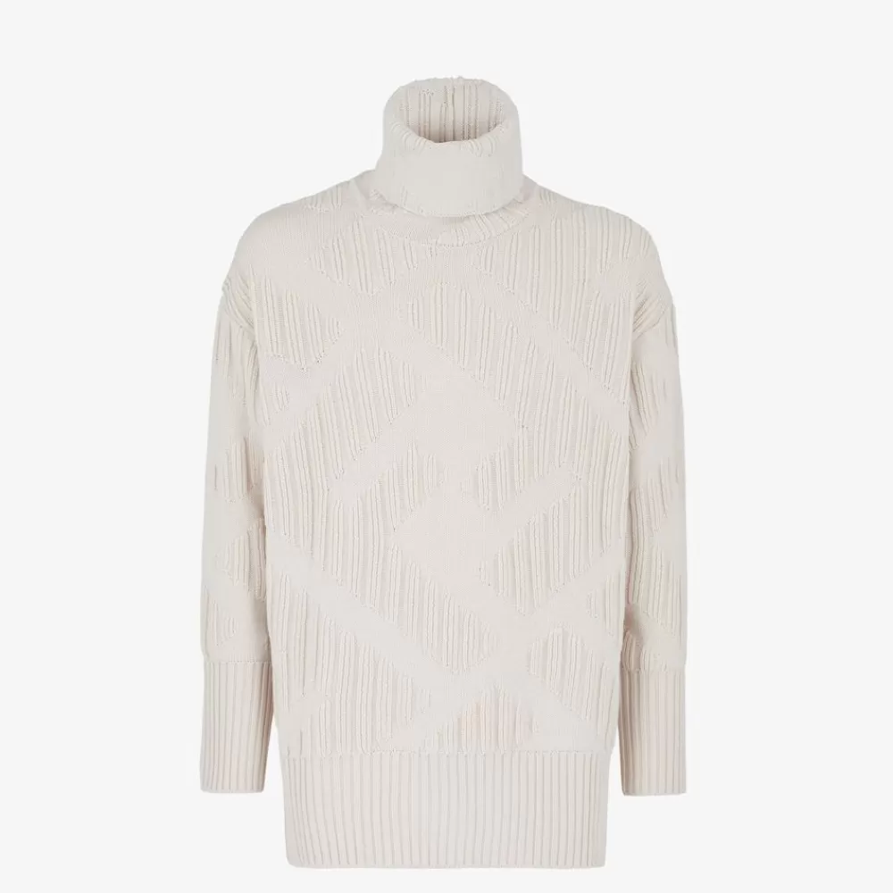 Fendi Strickbekleidung<Pullover Aus Wolle In Weis
