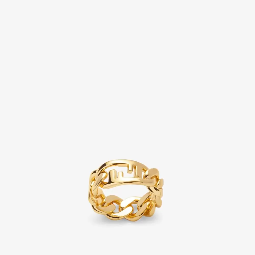 Fendi Ringe<Ring Aus Metall, Goldfarben