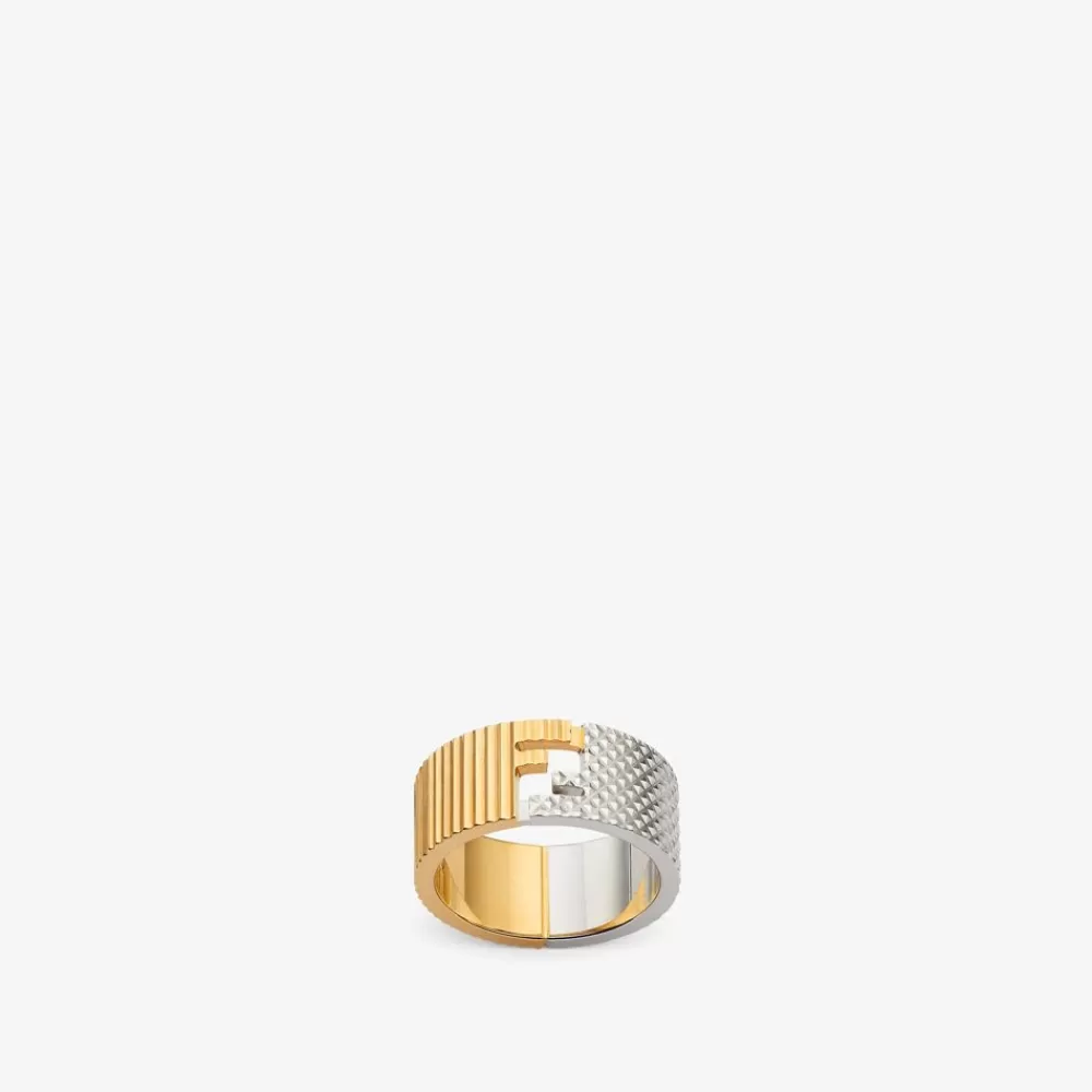 Fendi Ringe<Ring Aus Metall In Silber- Und Goldfarben