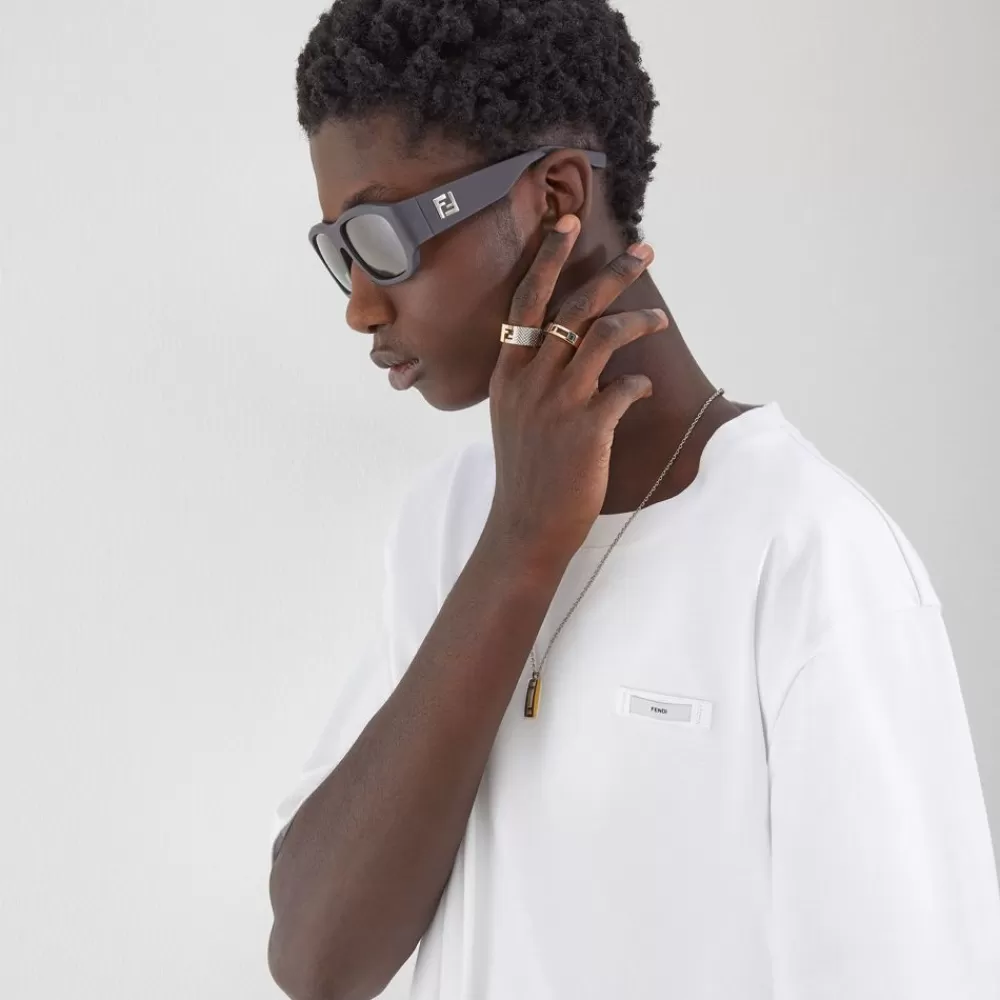 Fendi Ringe<Ring Aus Metall In Silber- Und Goldfarben