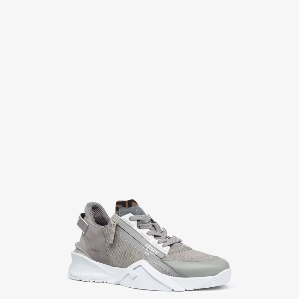 Fendi Sneakers<Running Aus Stoff In Grau