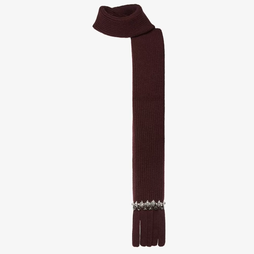 Fendi Schals Und Ponchos<Schal Aus Wolle In Bordeaux