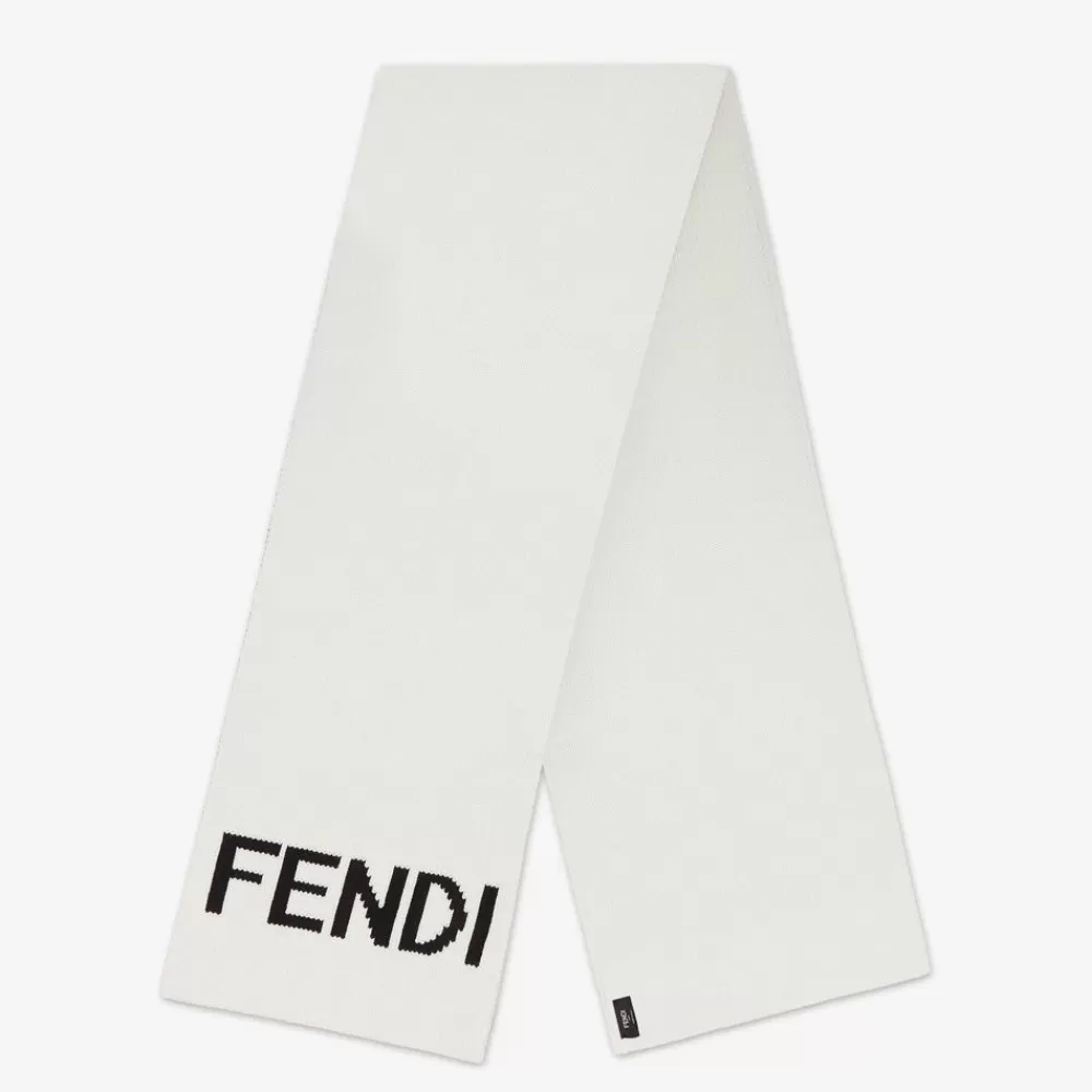 Fendi Schals<Schal Aus Wolle In Weis