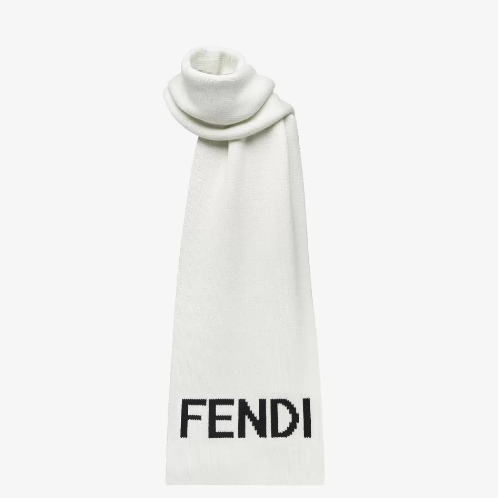 Fendi Schals<Schal Aus Wolle In Weis