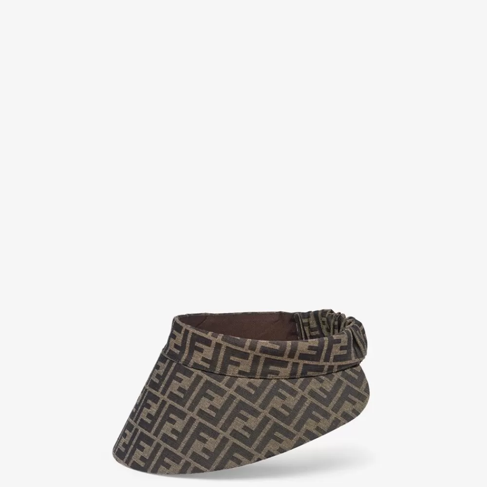 Fendi Mutzen Und Handschuhe<Schild Aus Canvas In Braun