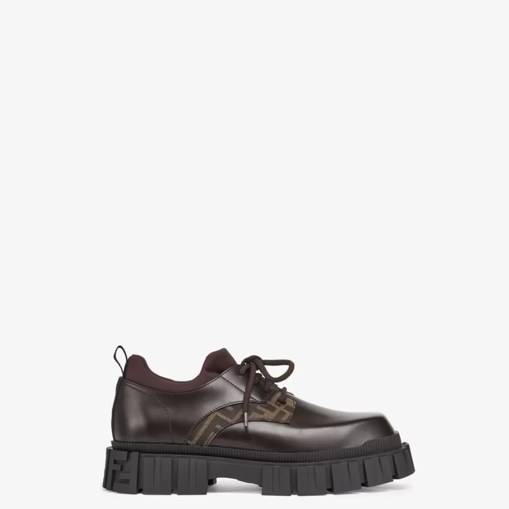 Fendi Schnurschuhe Und Boots<Schnurung Aus Leder In Braun