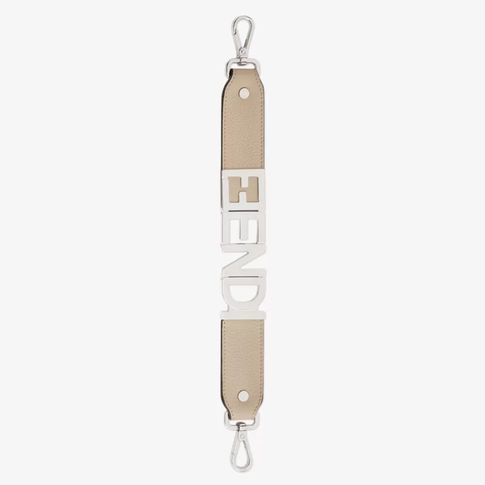 Fendi Schulterriemen & Taschenzubehor<Schulterriemen Aus Leder In Beige