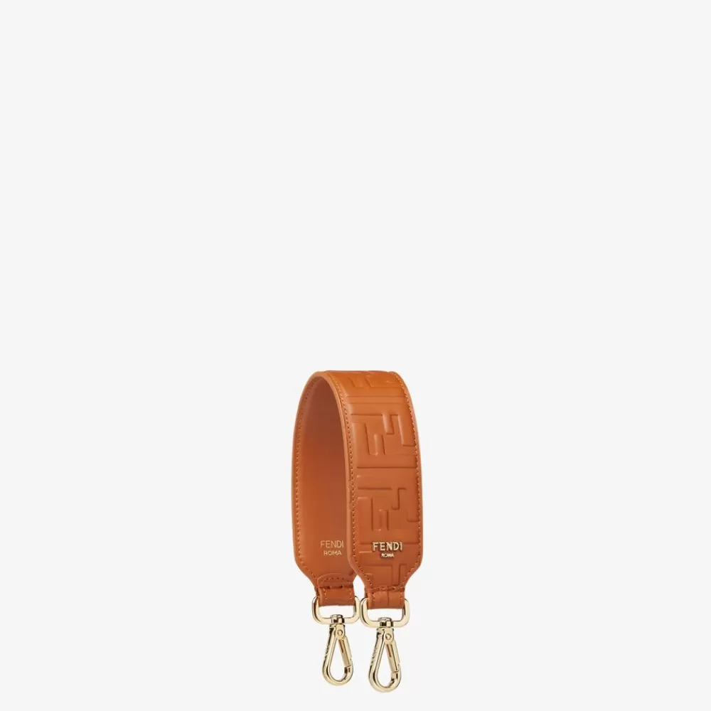 Fendi Schulterriemen & Taschenzubehor<Schulterriemen Aus Leder In Braun