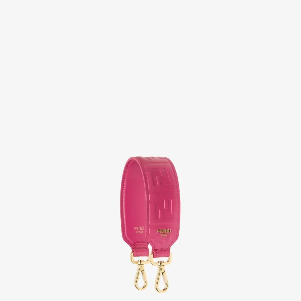 Fendi Schulterriemen & Taschenzubehor<Schulterriemen Aus Leder In Fuchsia
