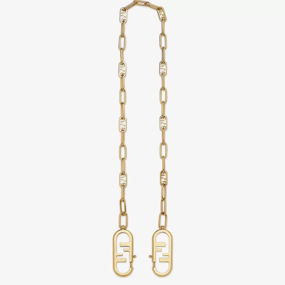Fendi Schulterriemen & Taschenzubehor<Schulterriemen Aus Metall In Goldfarbe