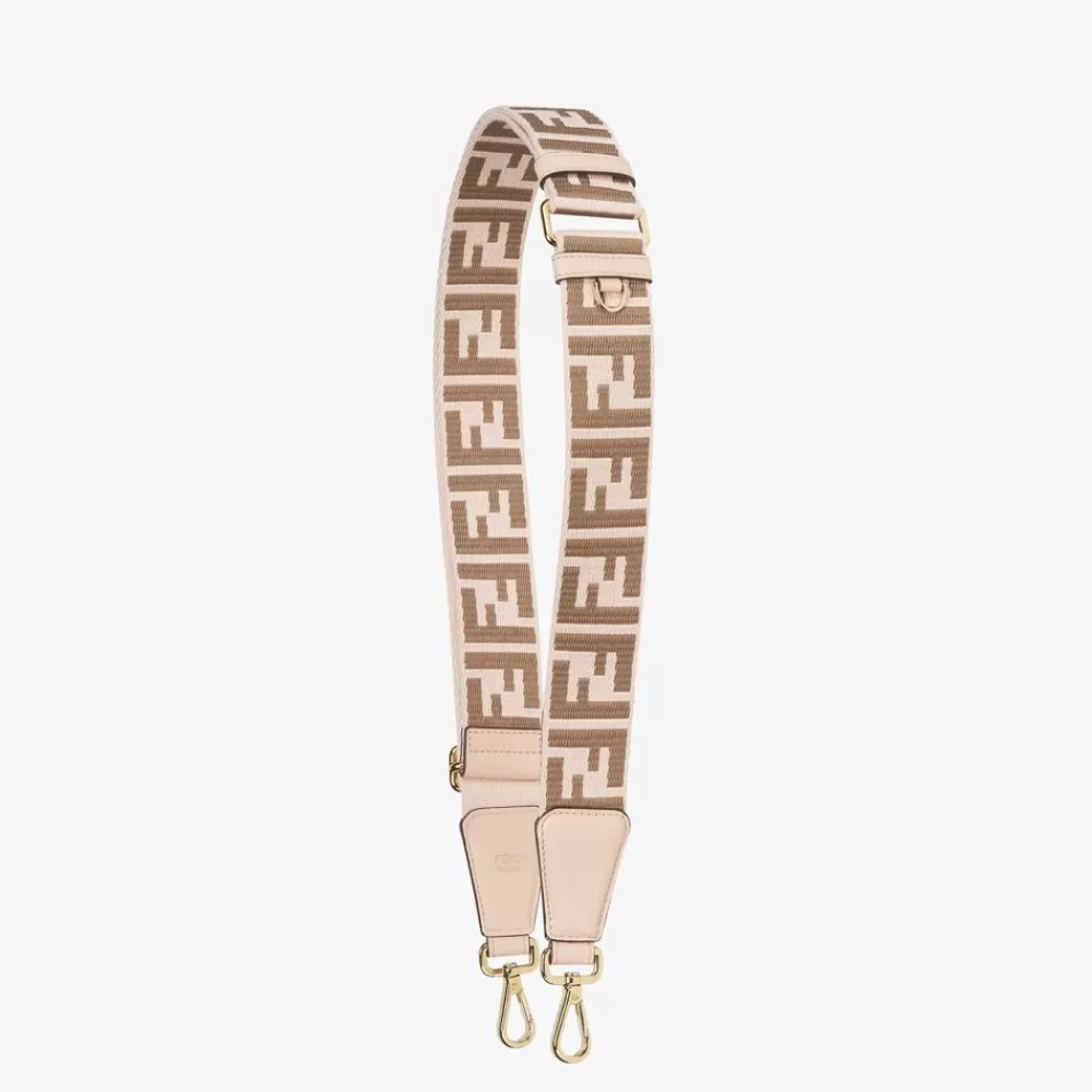 Fendi Schulterriemen & Taschenzubehor<Schulterriemen Aus Webband In Rosa