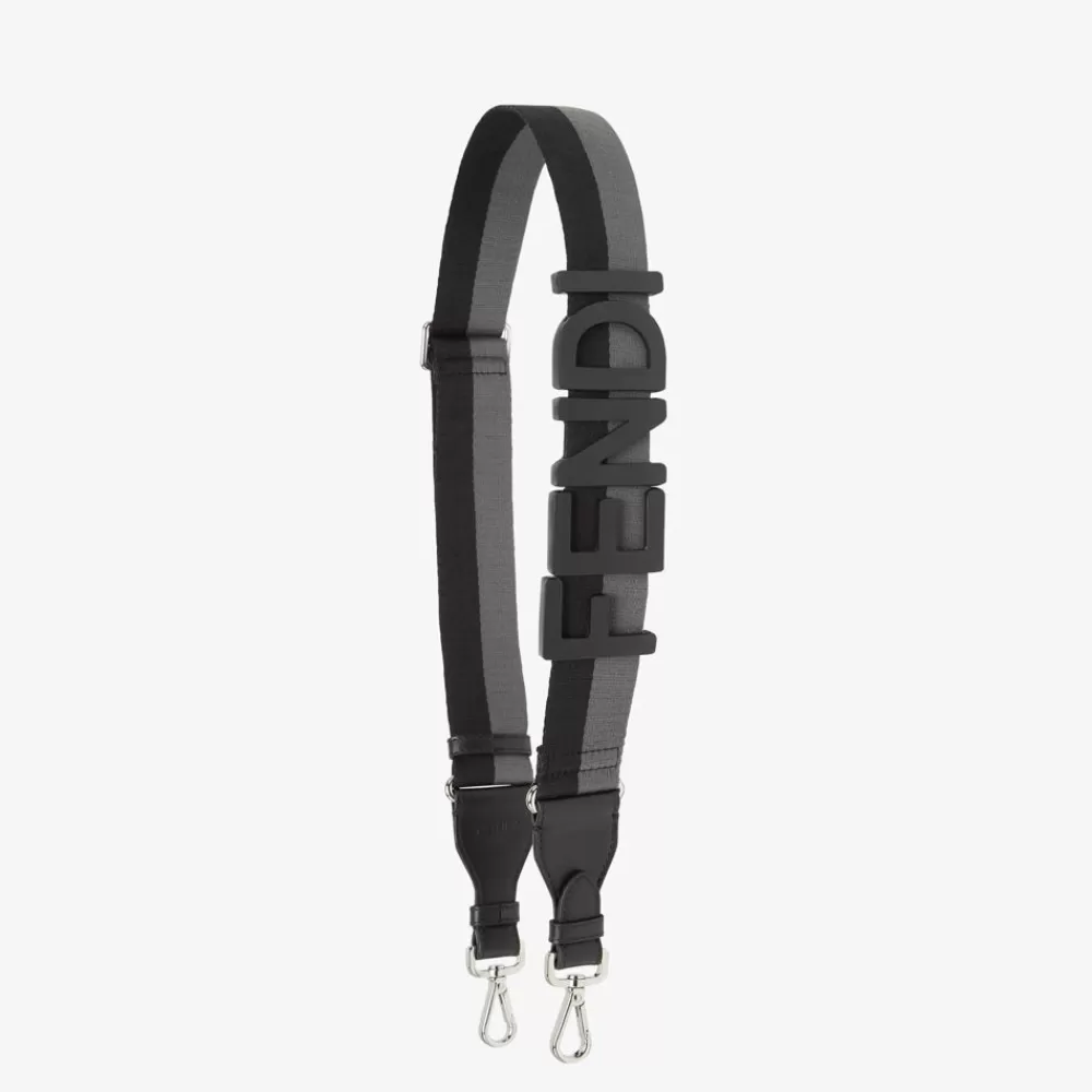 Fendi Schulterriemen & Taschenzubehor<Schulterriemen Aus Webband In Schwarz
