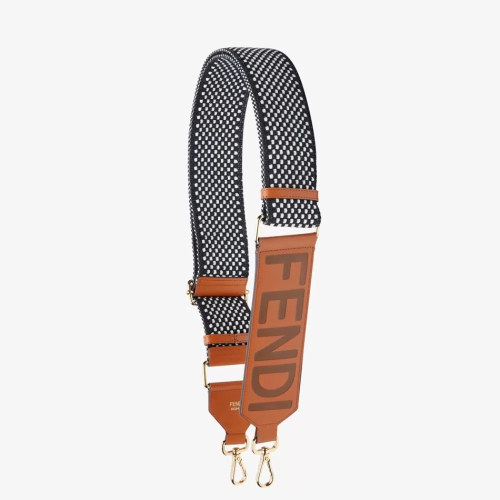 Fendi Schulterriemen & Taschenzubehor<Schulterriemen Aus Webband Mit Vichy-Karos