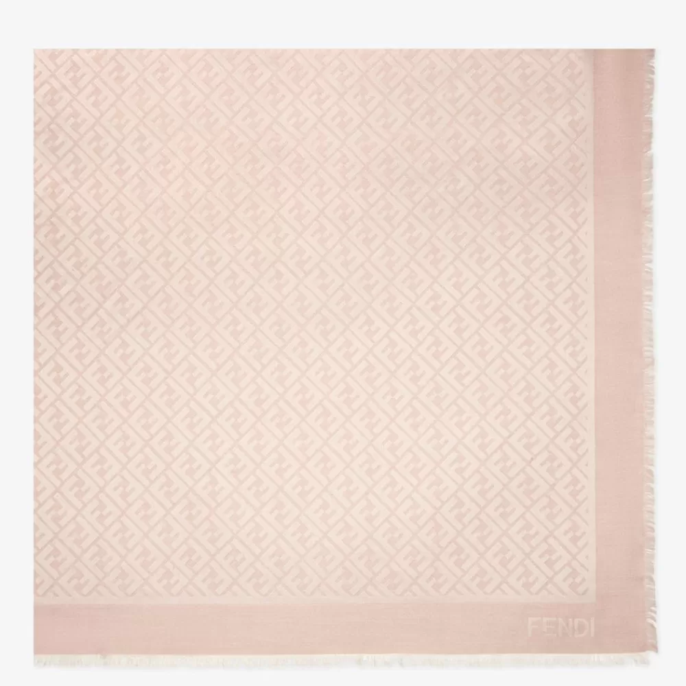 Fendi Schals Und Ponchos<Schultertuch Aus Bio-Seide In Rosa