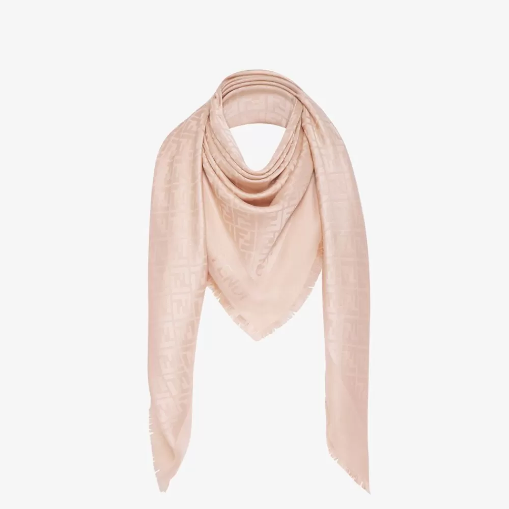 Fendi Schals Und Ponchos<Schultertuch Aus Bio-Seide In Rosa