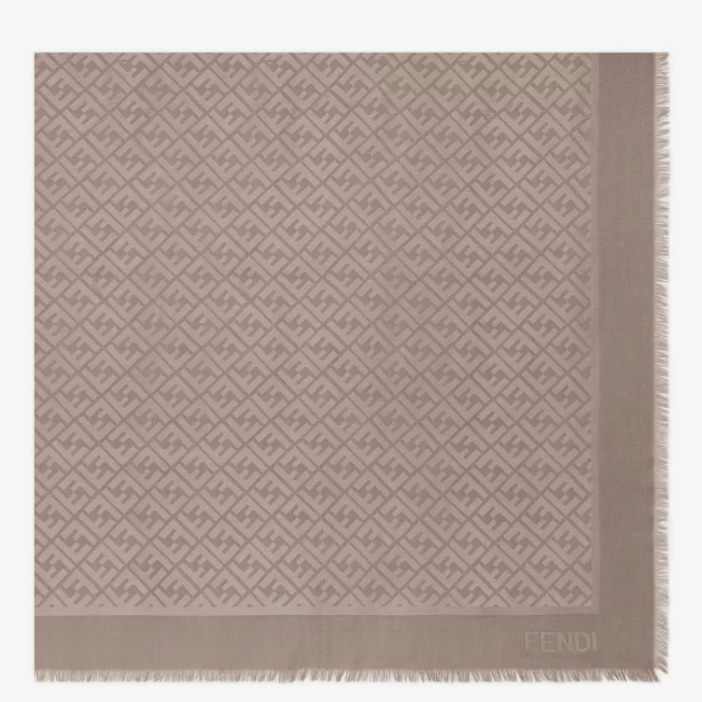 Fendi Schals Und Ponchos<Schultertuch Aus Lurex In Taubengrau
