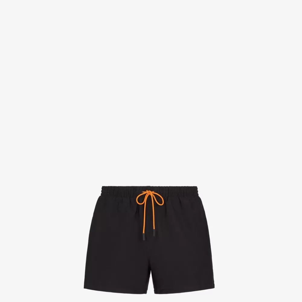 Fendi Swimwear<Shorts Aus Nylon In Schwarz