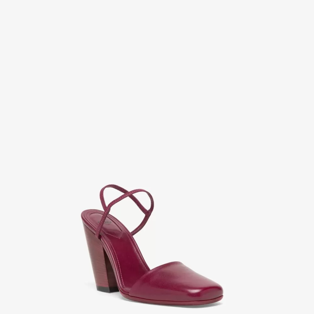 Fendi Pumps Und Slingbacks<Slingback Aus Nappaleder In Rot
