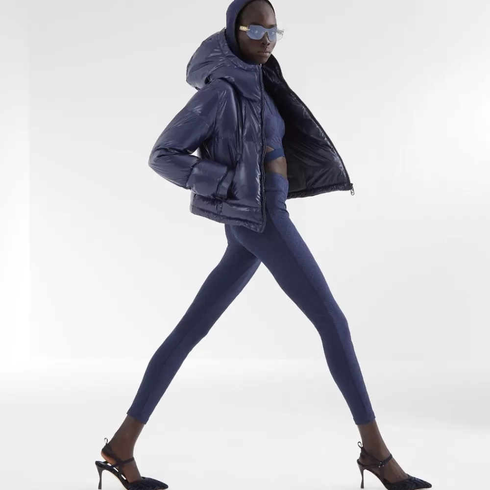 Fendi Pumps Und Slingbacks<Slingback Mit Hohem Absatz Aus Chenille Mit Ff-Signatur In Blau
