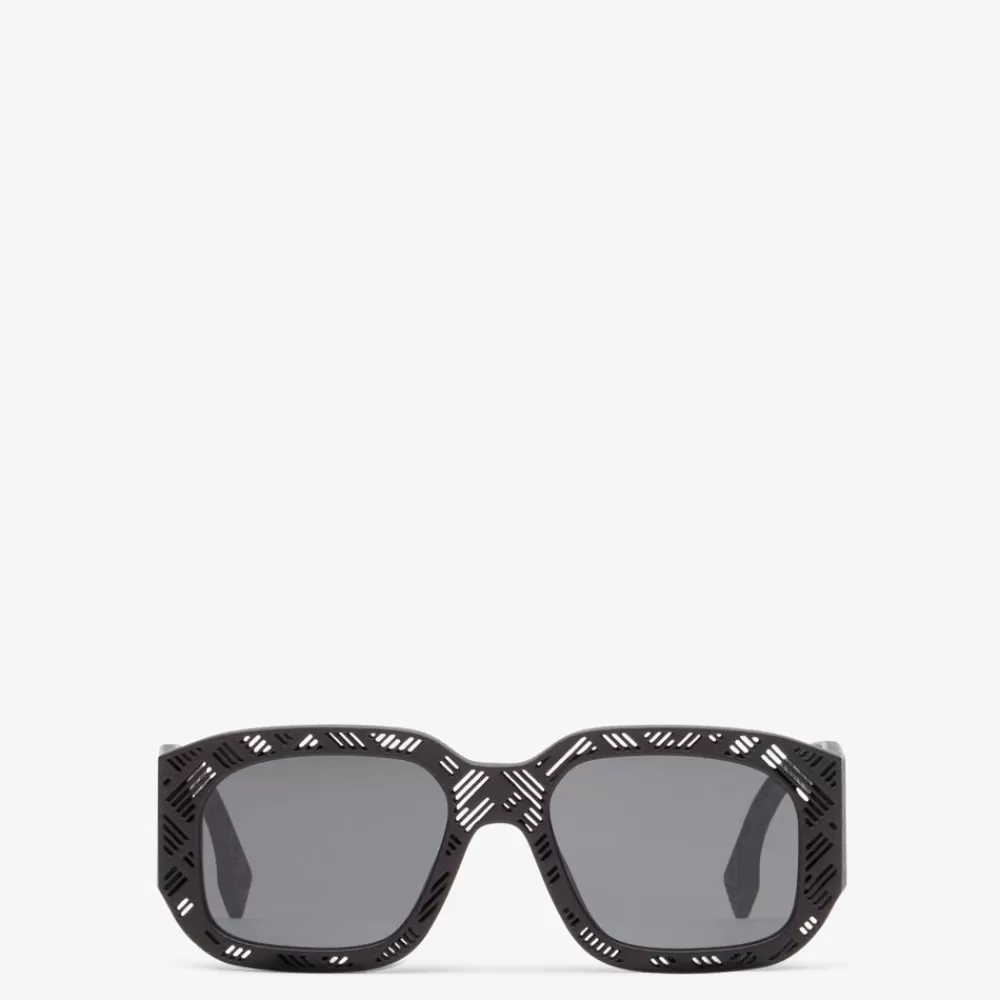 Fendi Sonnenbrillen<Sonnenbrille Aus Acetat In Schwarz