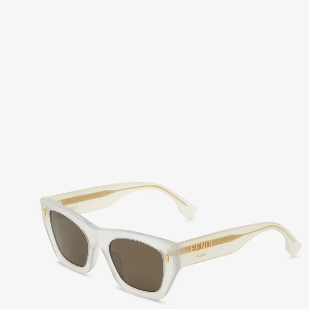 Fendi Sonnenbrillen<Sonnenbrille Aus Acetat In Weis