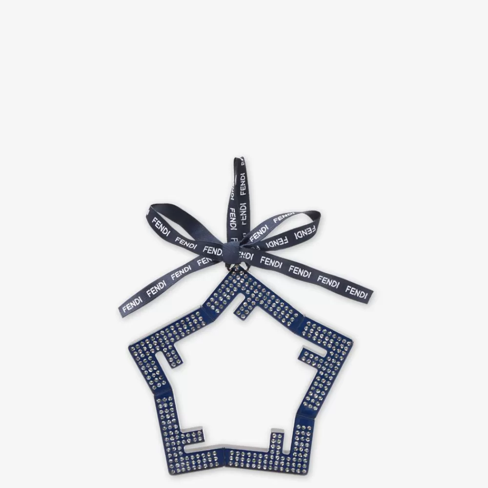 Fendi Tech Und Lifestyle Accessoires<Stern Aus Plexiglas In Blau Mit Strasssteinen.