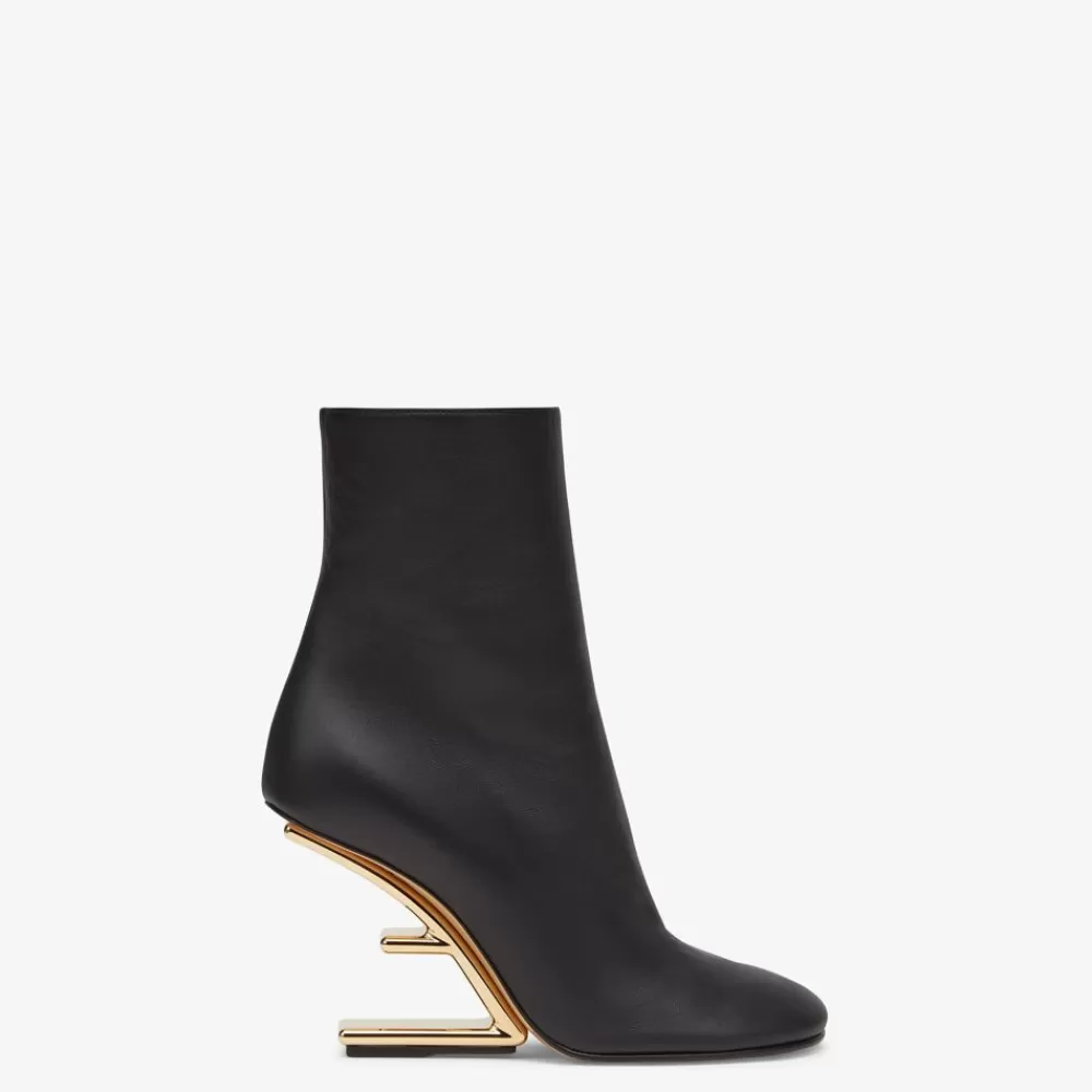 Fendi Stiefel Und Stiefeletten<Stiefelette Mit Hohem Absatz Aus Nappaleder In Schwarz