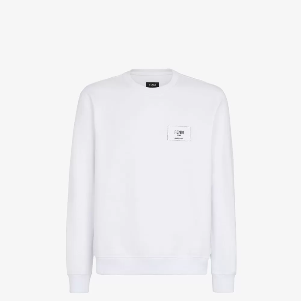 Fendi T-Shirts Und Sweatshirts<Sweatshirt Aus Baumwolle In Weis