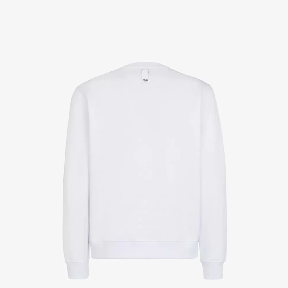 Fendi Sweatshirts<Sweatshirt Aus Baumwolle In Weis