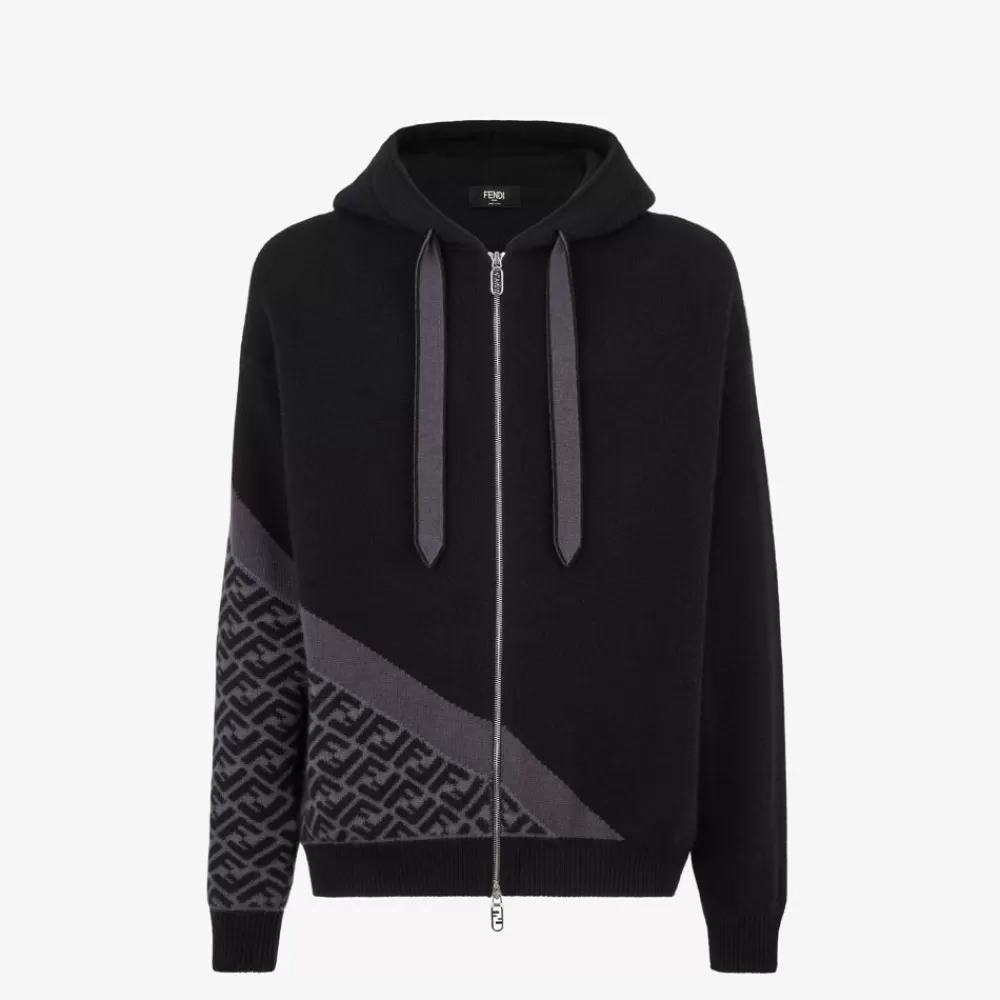 Fendi Strickbekleidung<Sweatshirt Aus Kaschmir In Schwarz